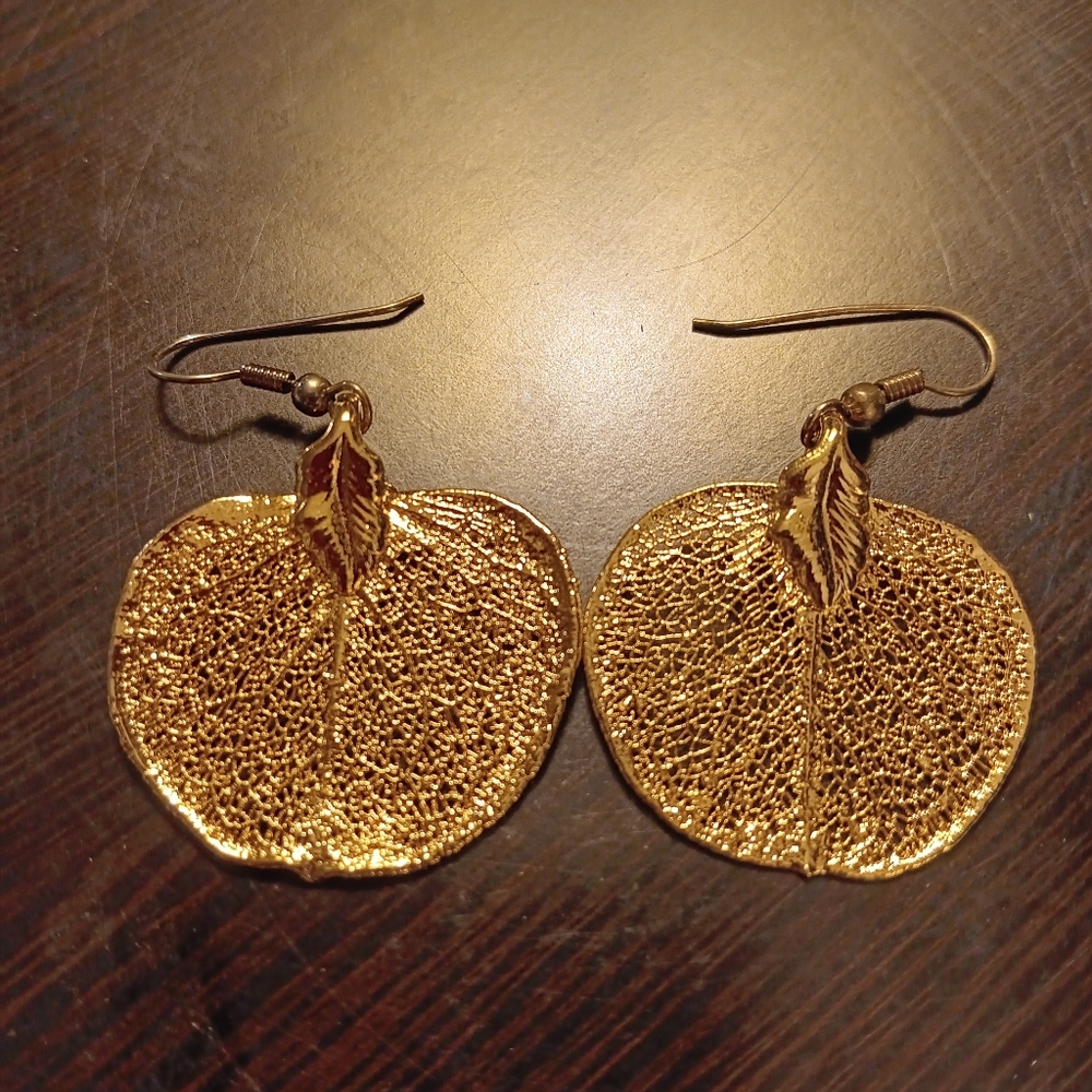 GOLD LEAF EARRINGS
